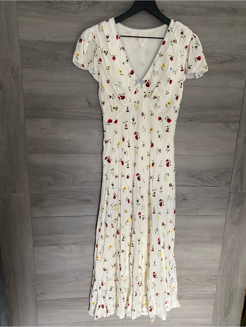 Gap X Doen Ivory Floral Maxi Dress